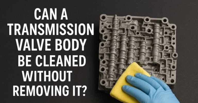 Can a Transmission Valve Body Be Cleaned Without Removing It? image