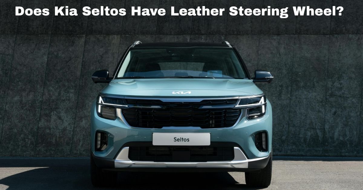 Does Kia Seltos Have Leather Steering Wheel? image