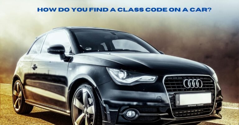 How Do You Find A Class Code On A Car? image