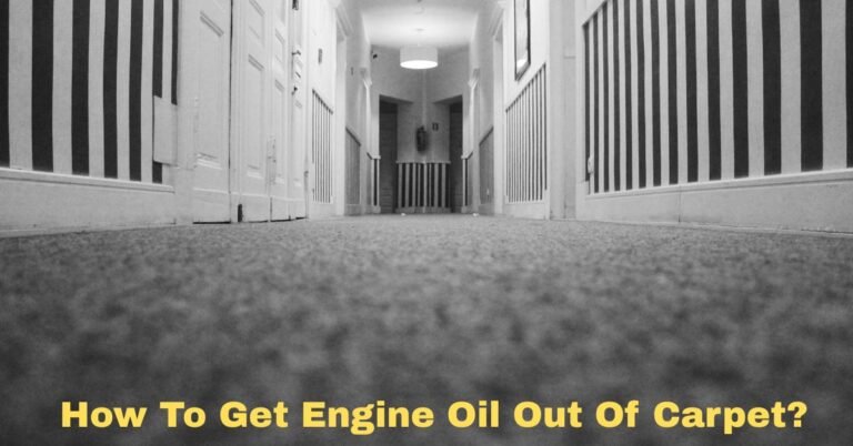 How To Get Engine Oil Out Of Carpet​? image