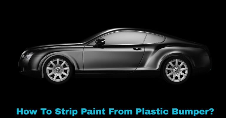 How To Strip Paint From Plastic Bumper​? image