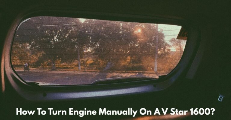 How To Turn Engine Manually On A V Star 1600? image