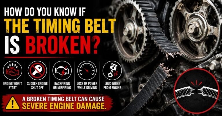 How do you know if the timing belt is broken? image