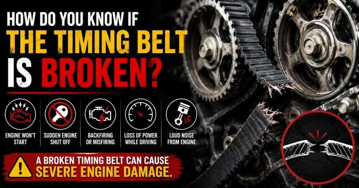 How do you know if the timing belt is broken? image