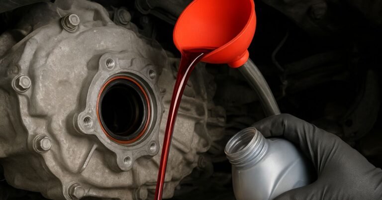 What Color Is a Transmission Fluid Leak image