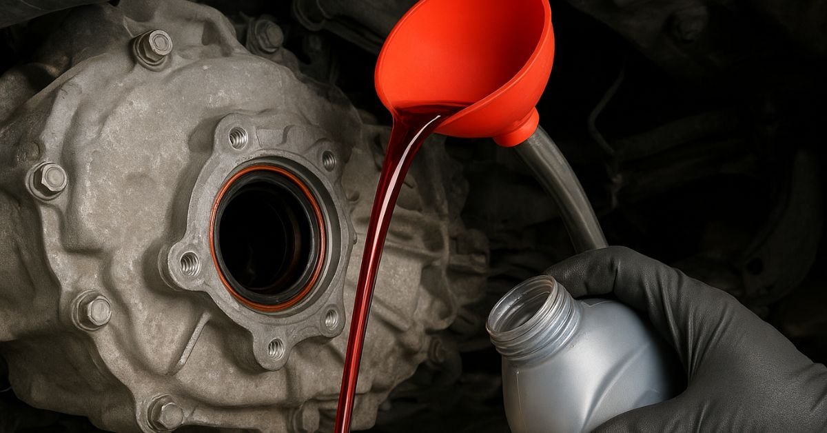 What Color Is a Transmission Fluid Leak image