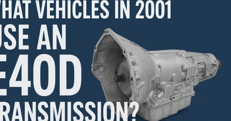 What Vehicles in 2001 Use an E4OD Transmission image