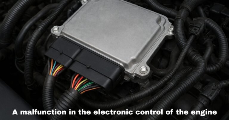 A malfunction in the electronic control of the engine​ image
