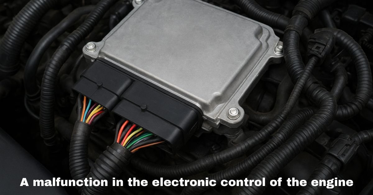 A malfunction in the electronic control of the engine​ image