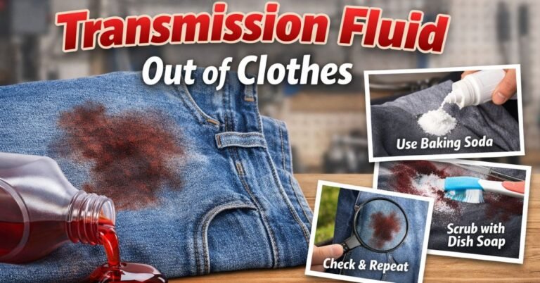 How to Get Transmission Fluid Out of Clothes? image