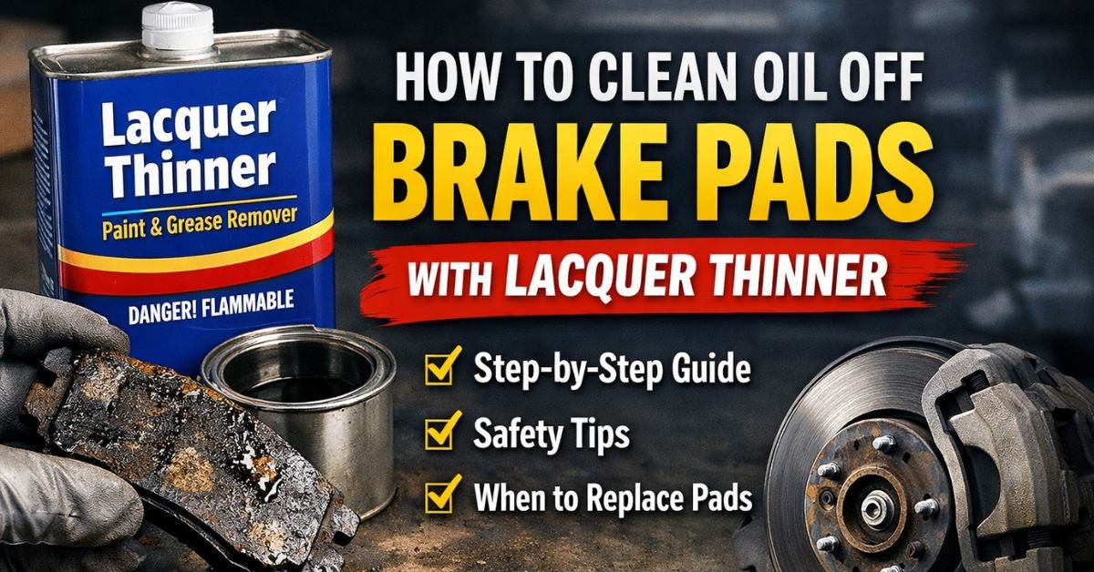 How to Clean Oil Off Brake Pads With Lacquer Thinner? image