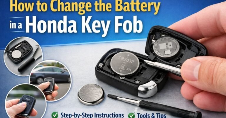 How to Change the Battery in a Honda Key Fob? image