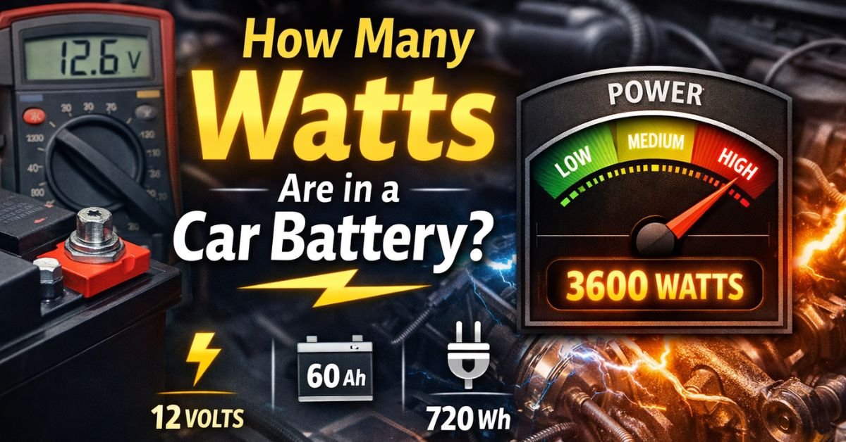 How Many Watts Are in a Car Battery? image