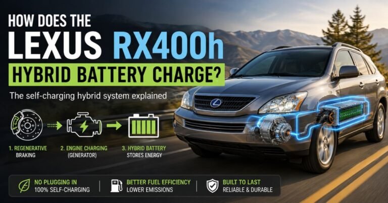 How Does the Lexus RX400h Hybrid Battery Charge? image