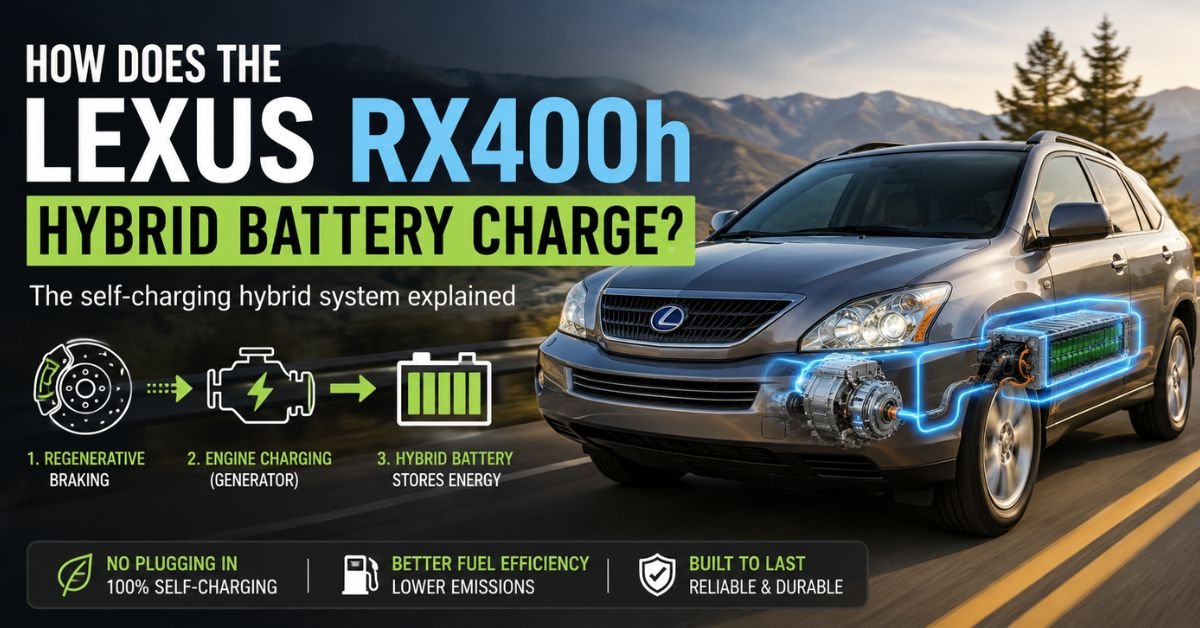 How Does the Lexus RX400h Hybrid Battery Charge? image