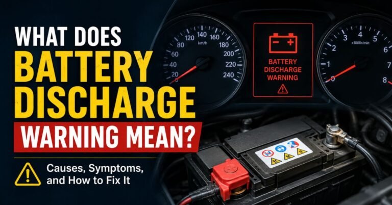 What Does Battery Discharge Warning Mean? image