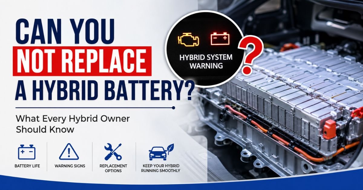 Can You Not Replace a Hybrid Battery? image