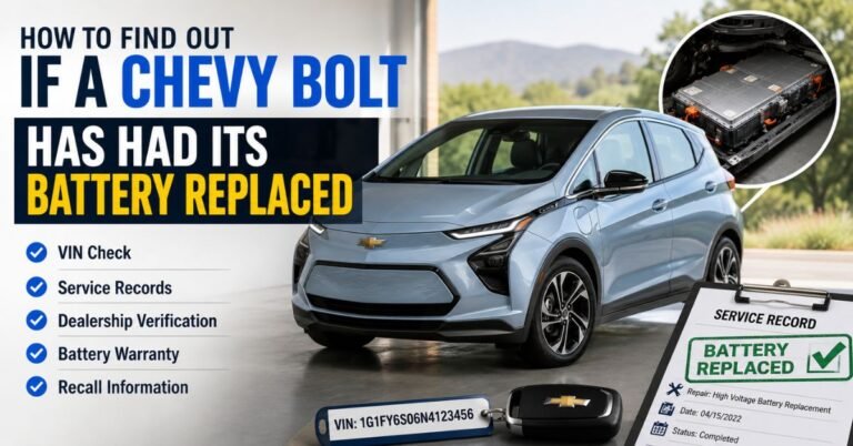 How to Find If a Chevy Bolt Has Had Its Battery Replaced? image