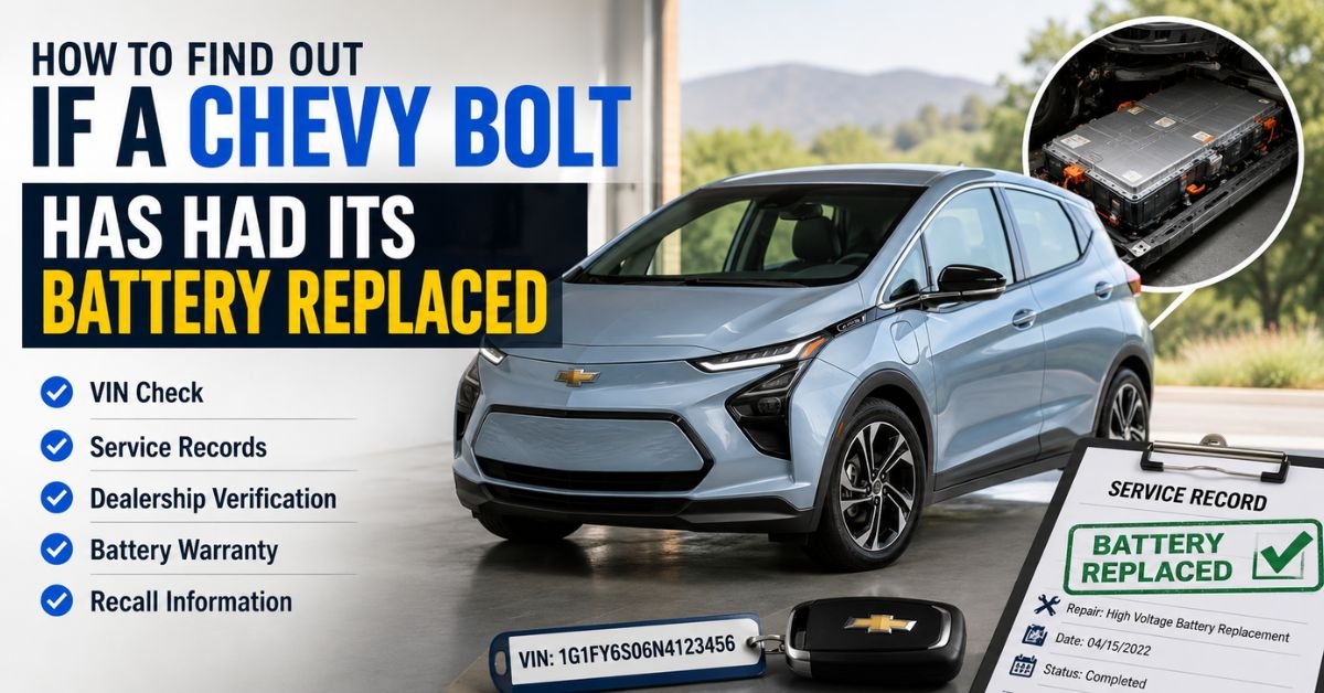 How to Find If a Chevy Bolt Has Had Its Battery Replaced? image