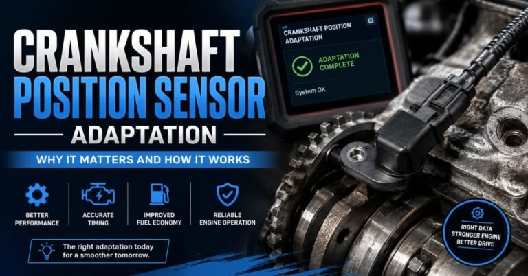 What Is Adaptation for a Crankshaft Position Sensor? image