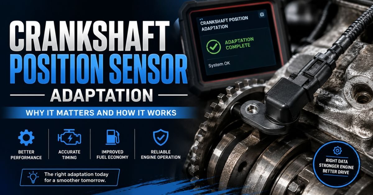 What Is Adaptation for a Crankshaft Position Sensor? image