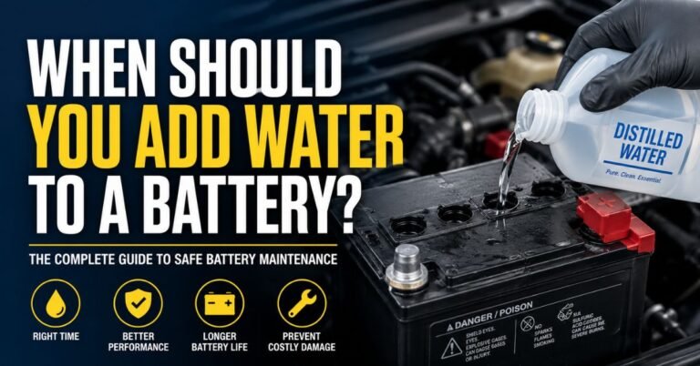 When Should You Add Water to a Battery? image