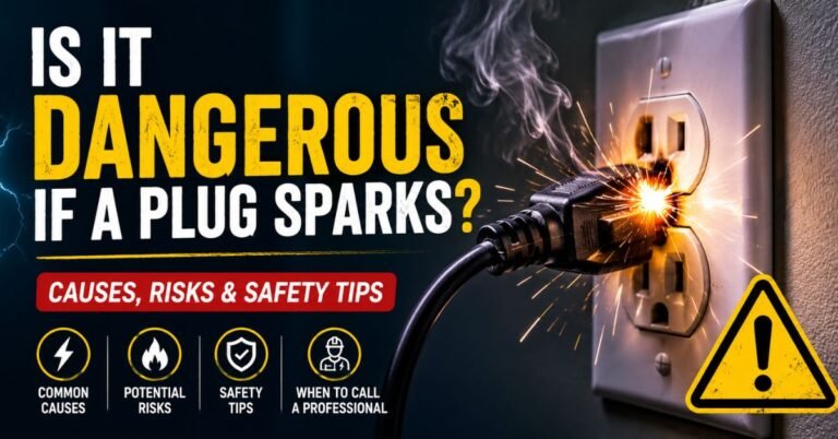 Is It Dangerous If a Plug Sparks? image