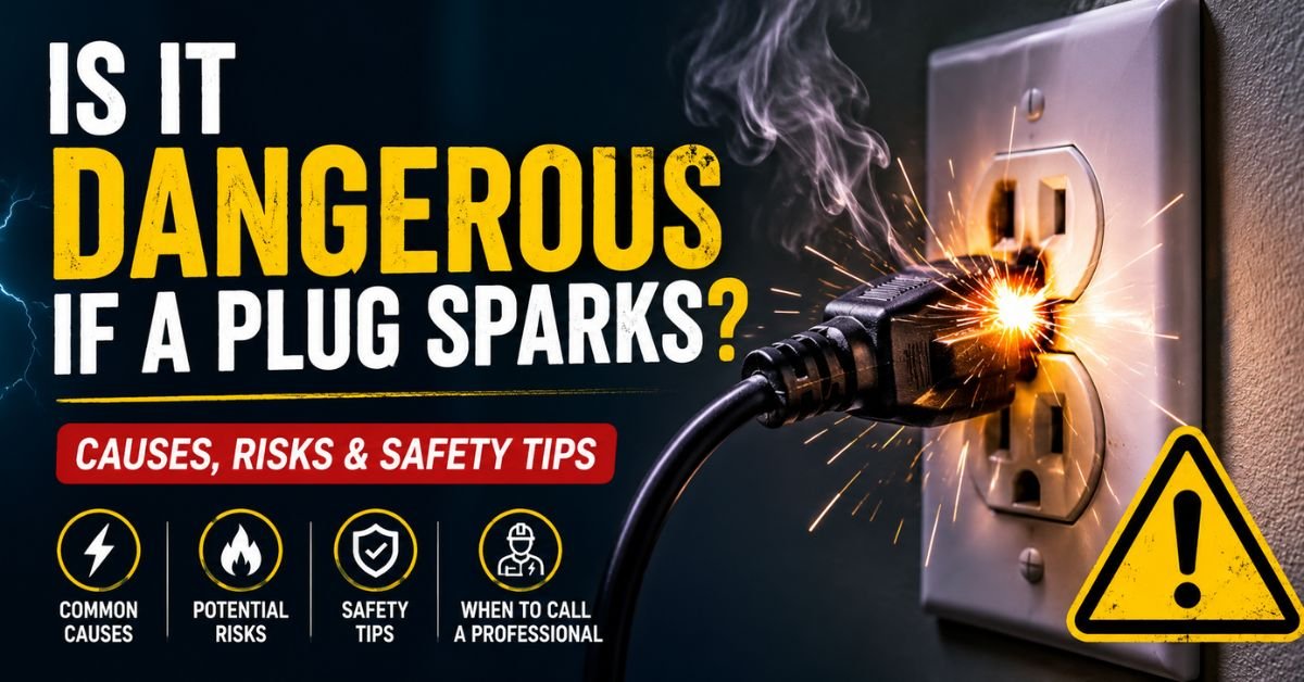 Is It Dangerous If a Plug Sparks? image