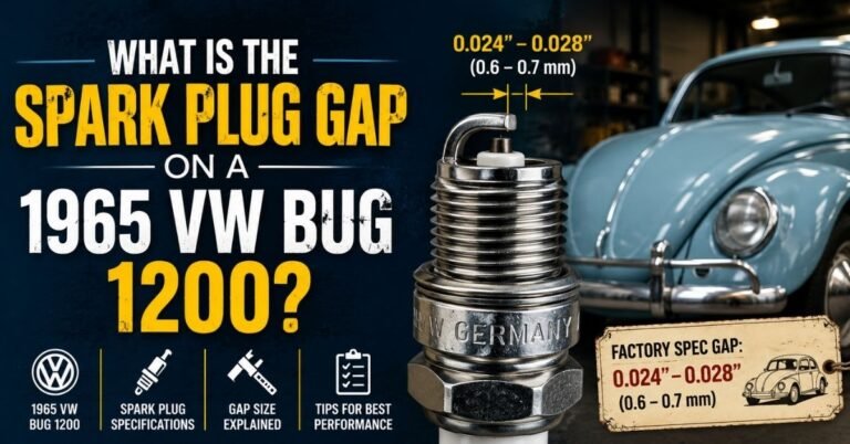 What Is the Spark Plug Gap on a 1965 VW Bug 1200? image
